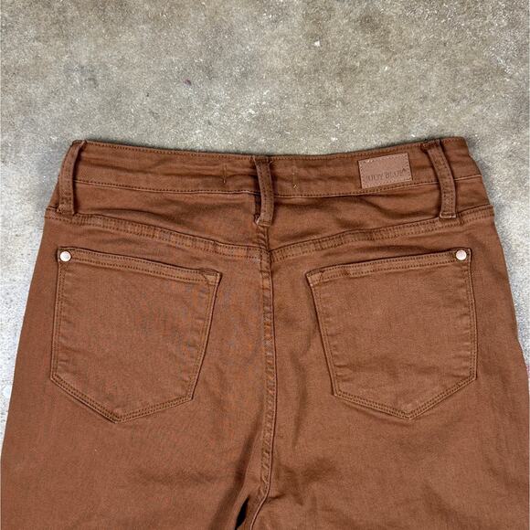 Judy Blue Slim Fit Jeans Women’s Size 9/29 Brown Stretch High Rise Ankle - Picture 5 of 14